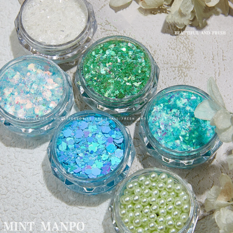 Peppermint  Goblin Eyes Nail Sequins
